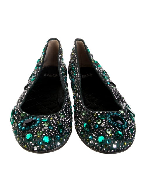 D&G Crystal Ballet Flats