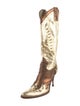 D&G Snakeskin Animal Print Western Boots