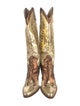 D&G Snakeskin Animal Print Western Boots