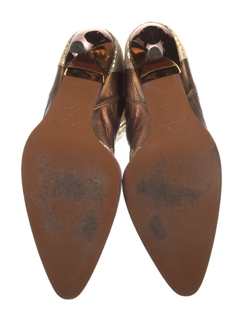 D&G Snakeskin Animal Print Western Boots