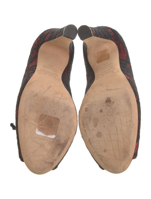 D&G Lace Printed Pumps