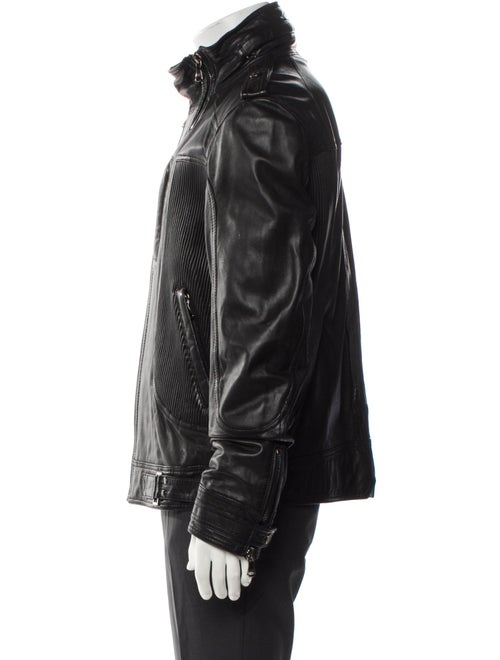 D&G Late 2000's - Early 2010's Lamb Leather Moto Jacket