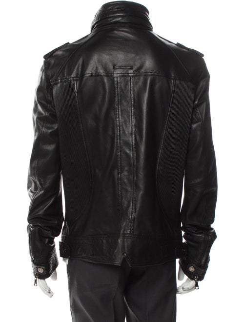 D&G Late 2000's - Early 2010's Lamb Leather Moto Jacket