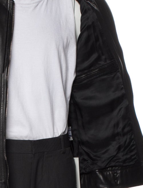 D&G Late 2000's - Early 2010's Lamb Leather Moto Jacket