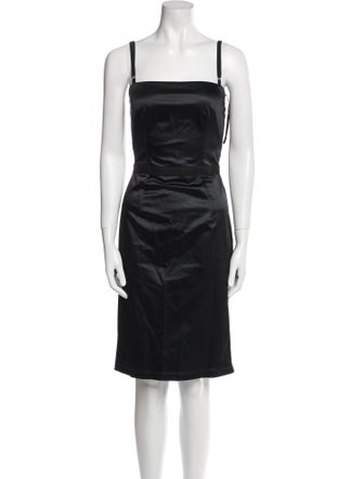D&G Square Neckline Knee-Length Dress
