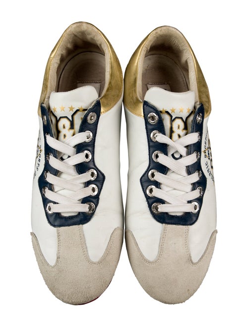 D&G Leather Printed Sneakers