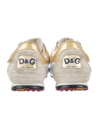 D&G Leather Printed Sneakers