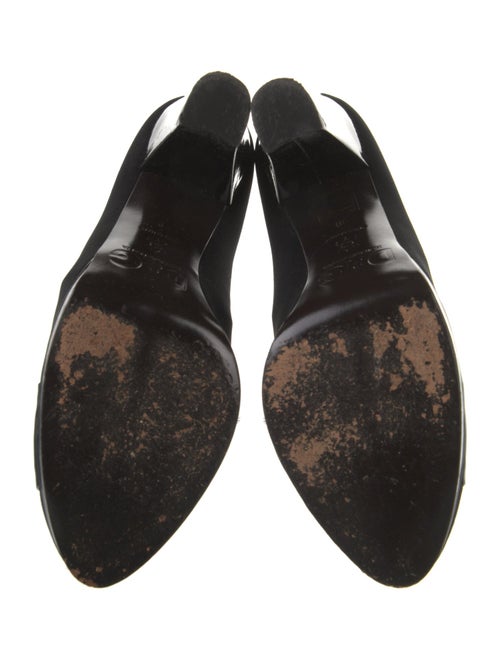 D&G Satin Leather Trim Embellishment Pumps