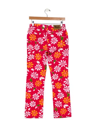 D&G Mid-Rise Straight Leg Jeans