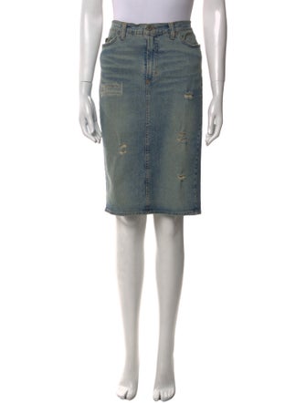 D&G Distressed Accents Knee-Length Skirt