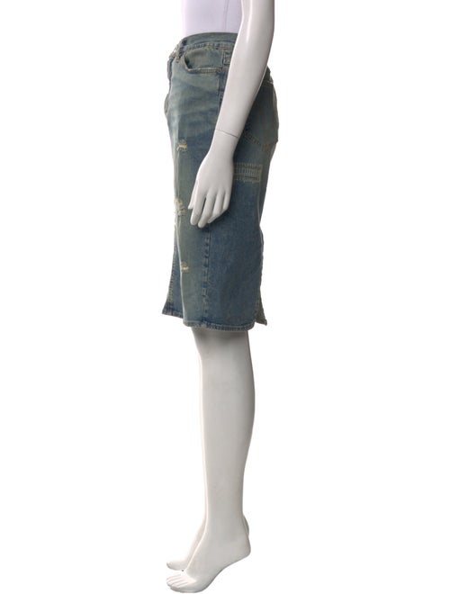D&G Distressed Accents Knee-Length Skirt