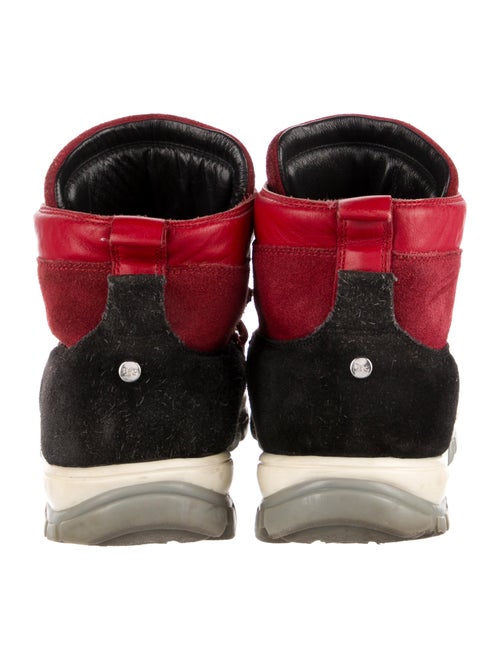 D&G Leather Colorblock Pattern Sneakers