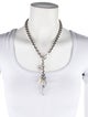 D&G Crystal & Resin Charm Link Lavalier Necklace