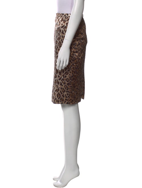 D&G Animal Print Knee-Length Skirt