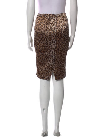 D&G Animal Print Knee-Length Skirt