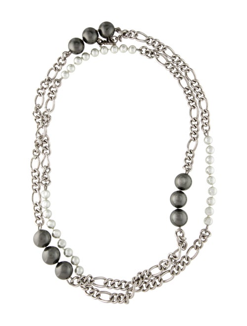 D&G Faux Pearl Multistrand Necklace