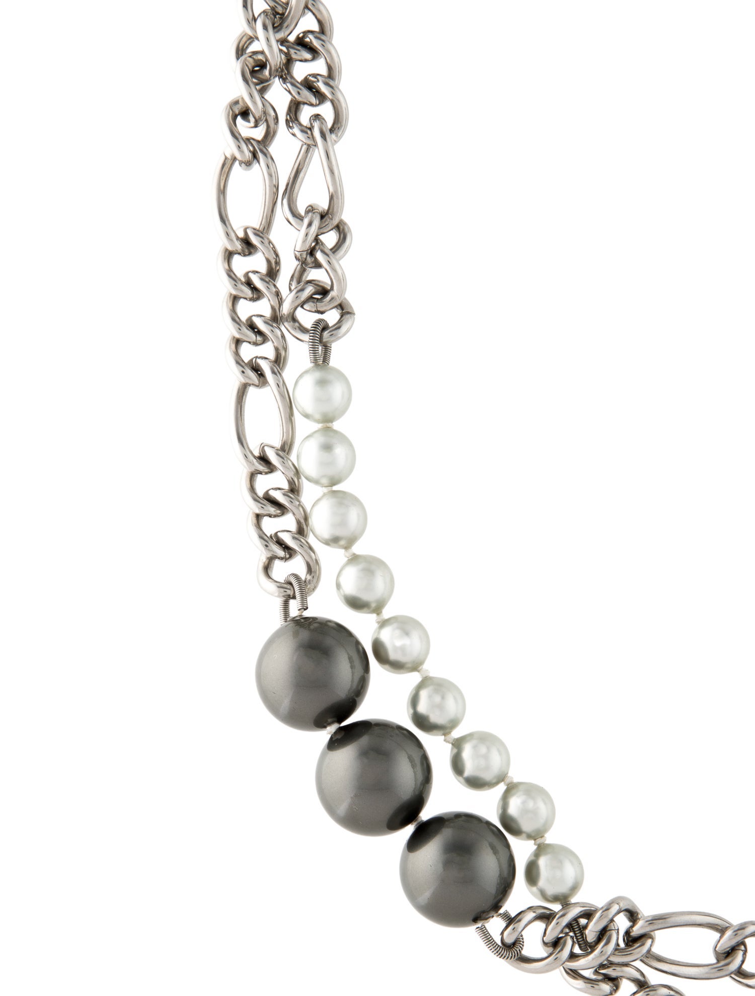 D&G Faux Pearl Multistrand Necklace