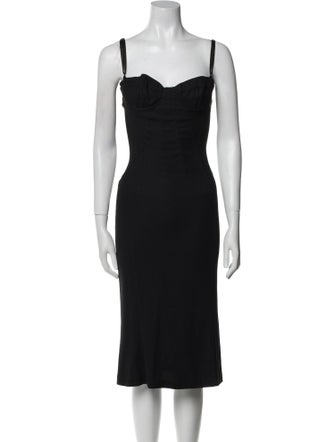 D&G Strapless Midi Length Dress