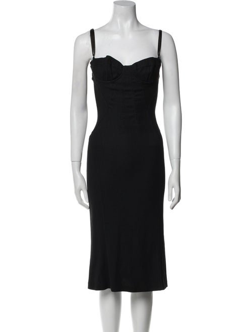 D&G Strapless Midi Length Dress