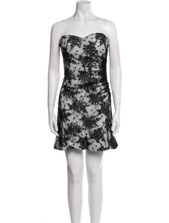 D&G Lace Pattern Mini Dress