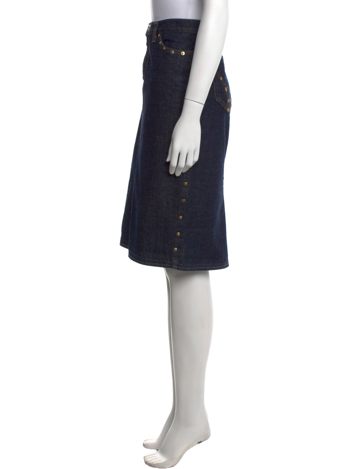 D&G Studded Accents Knee-Length Skirt