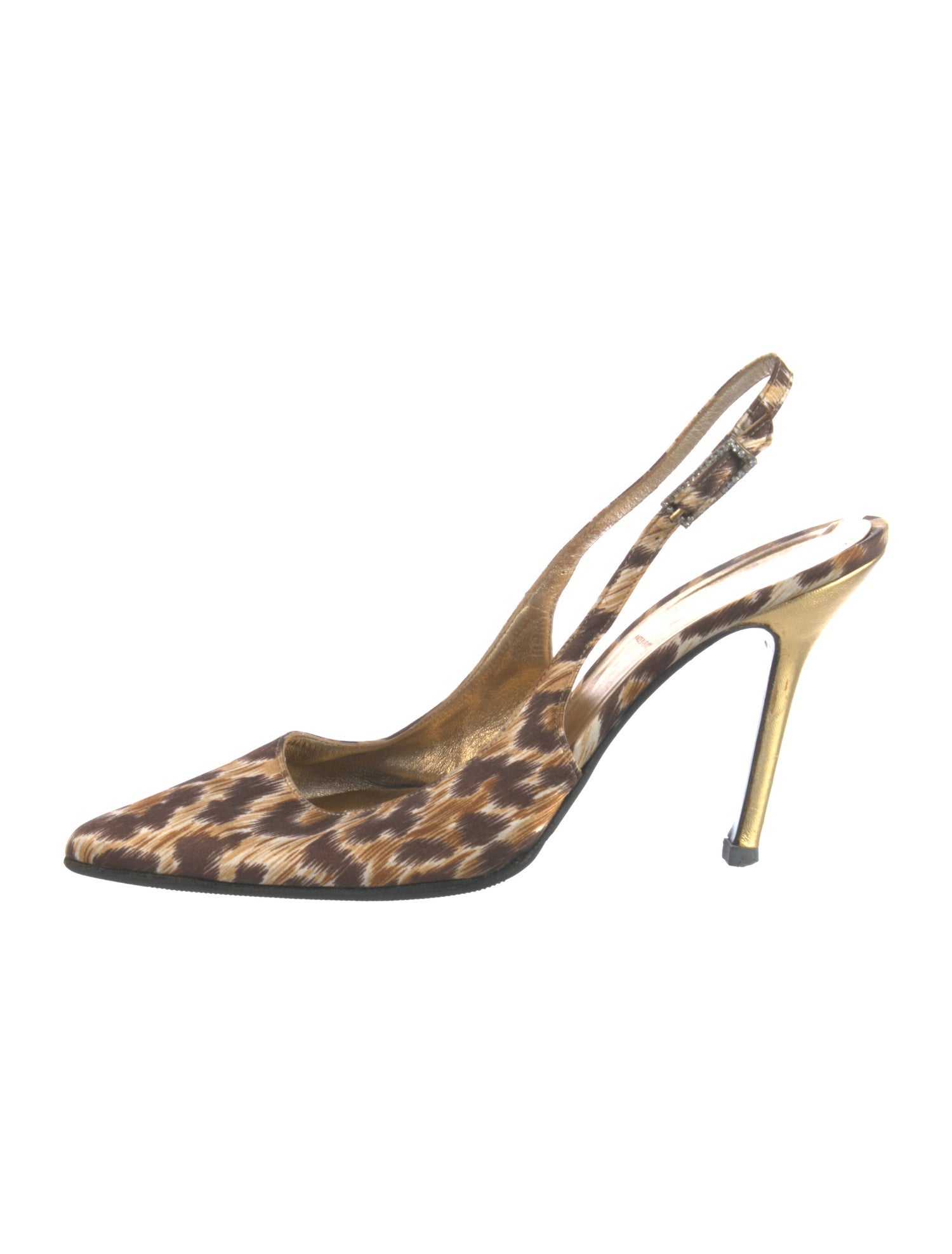 D&G Ponyhair Animal Print Slingback Pumps