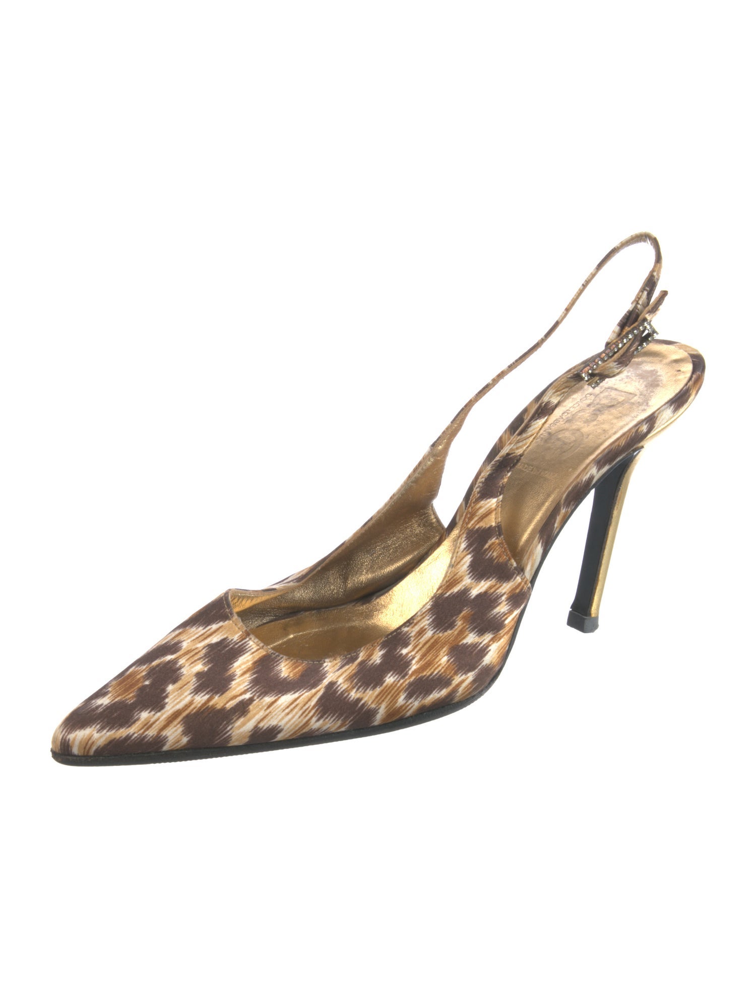 D&G Ponyhair Animal Print Slingback Pumps