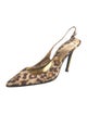 D&G Ponyhair Animal Print Slingback Pumps