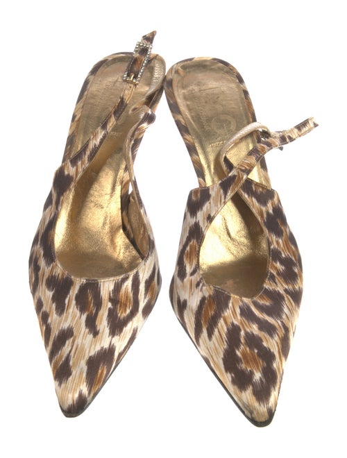 D&G Ponyhair Animal Print Slingback Pumps