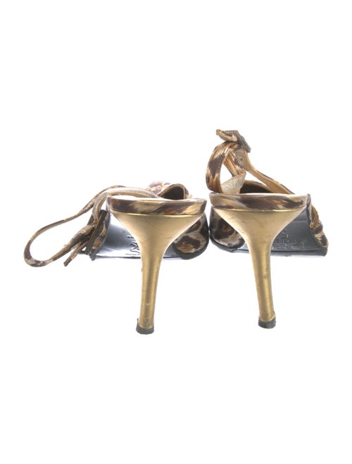 D&G Ponyhair Animal Print Slingback Pumps