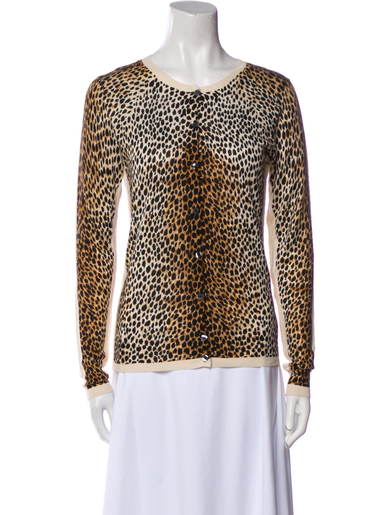 D&G Silk Animal Print Top