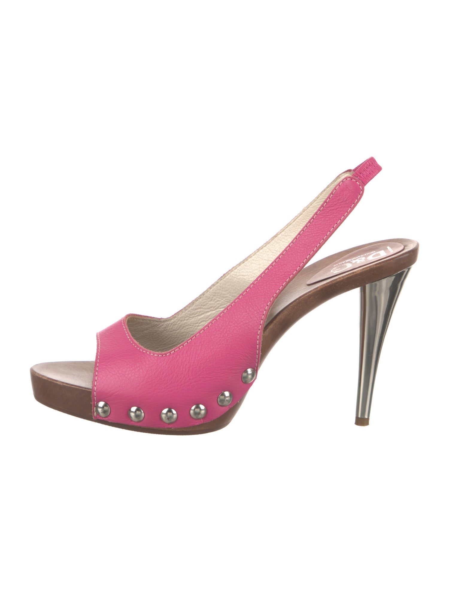 D&G Leather Slingback Sandals