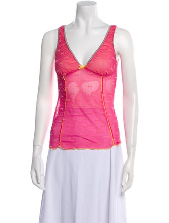 D&G V-Neck Sleeveless Top