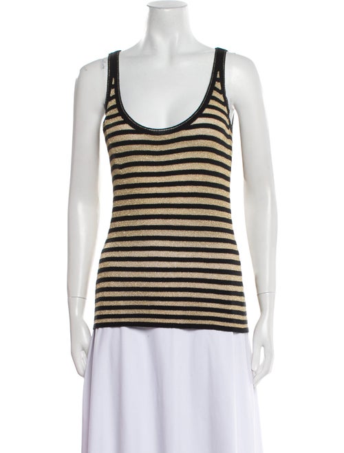 D&G Striped Scoop Neck Top