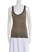D&G Striped Scoop Neck Top