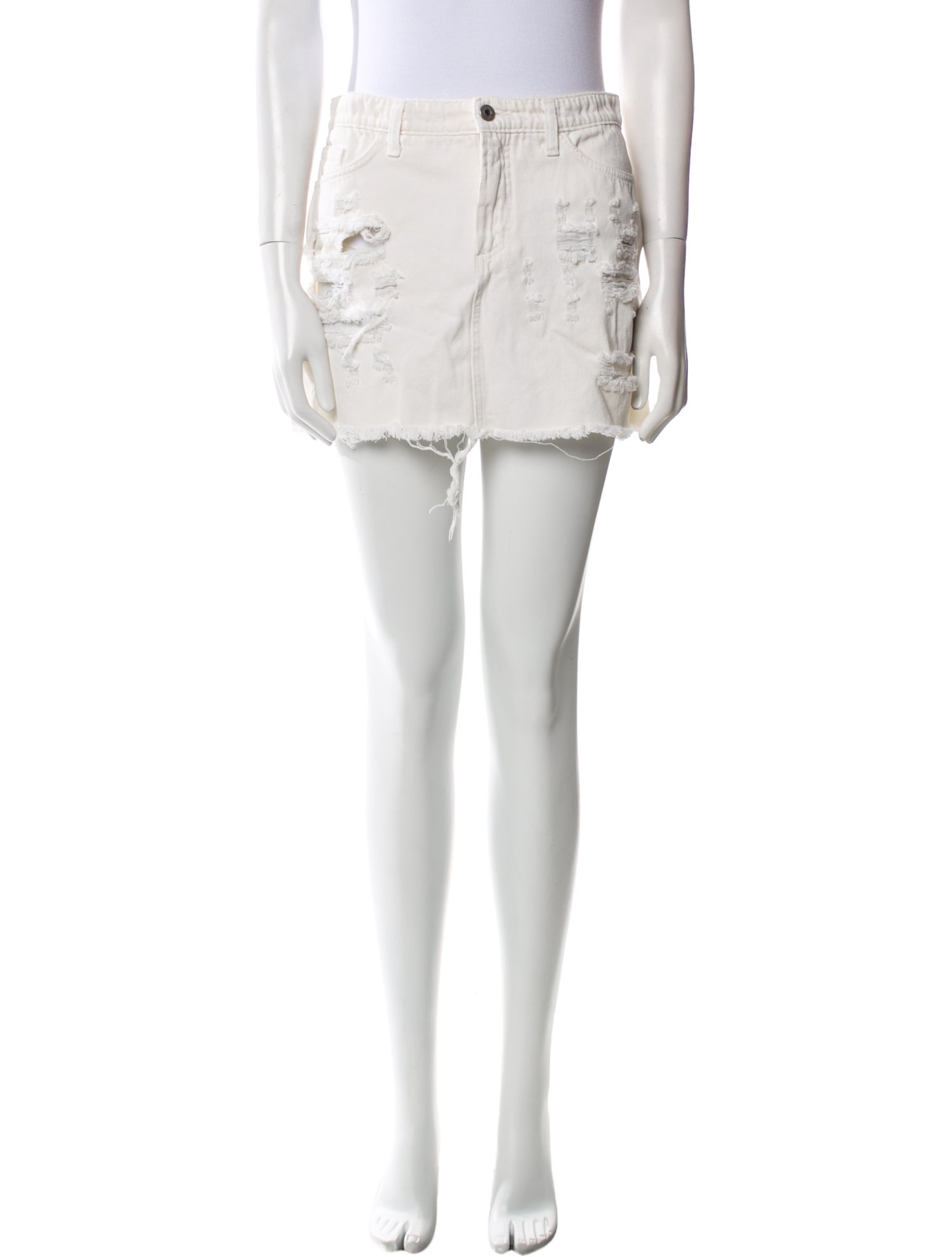 D&G Distressed Accents Mini Skirt