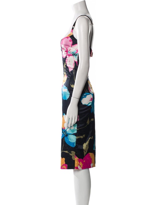 D&G Floral Print Midi Length Dress