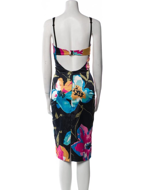 D&G Floral Print Midi Length Dress