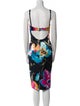 D&G Floral Print Midi Length Dress