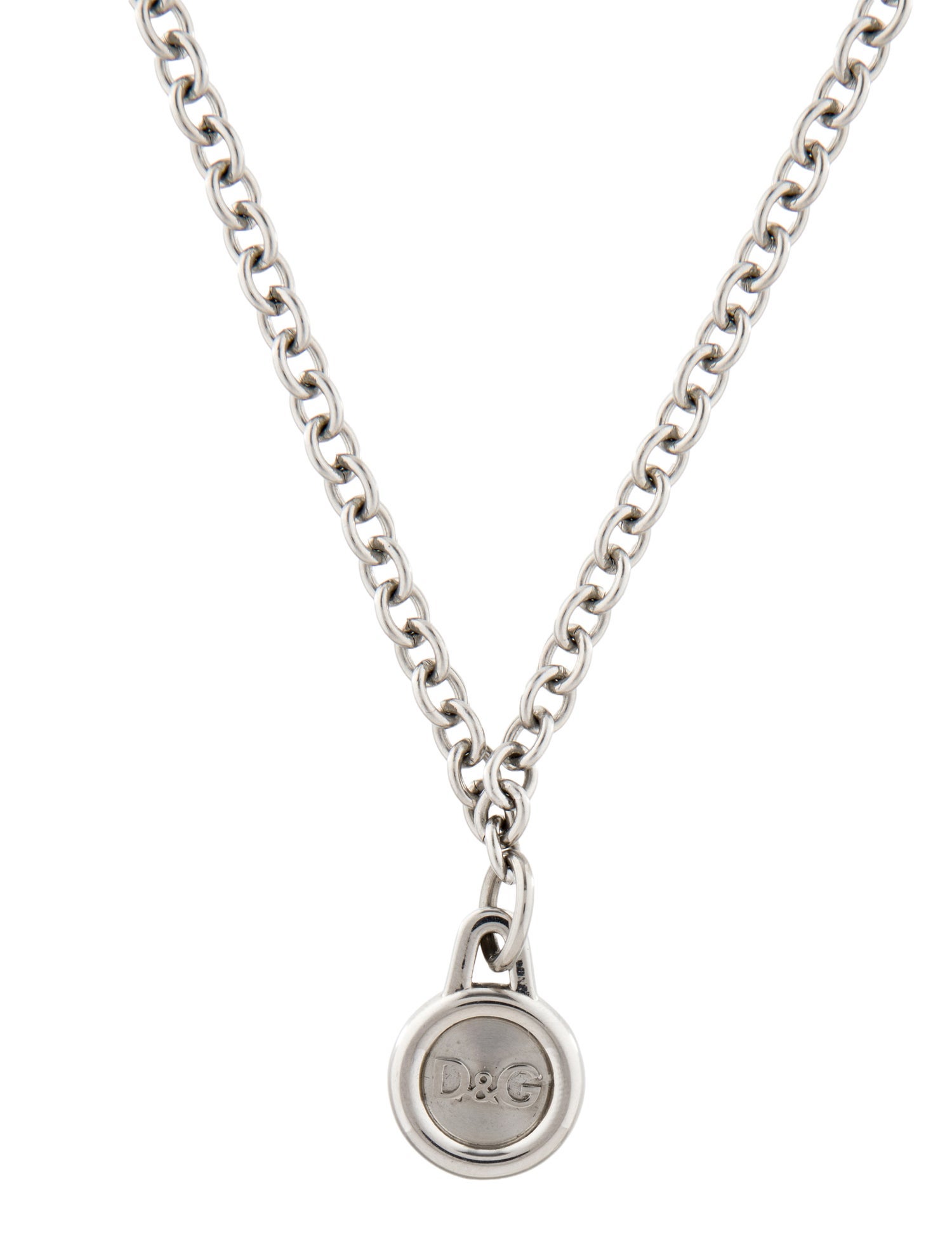 D&G Logo Pendant Necklace