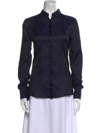 D&G Long Sleeve Button-Up Top