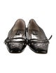 D&G Patent Leather Studded Accents Mary Jane Flats
