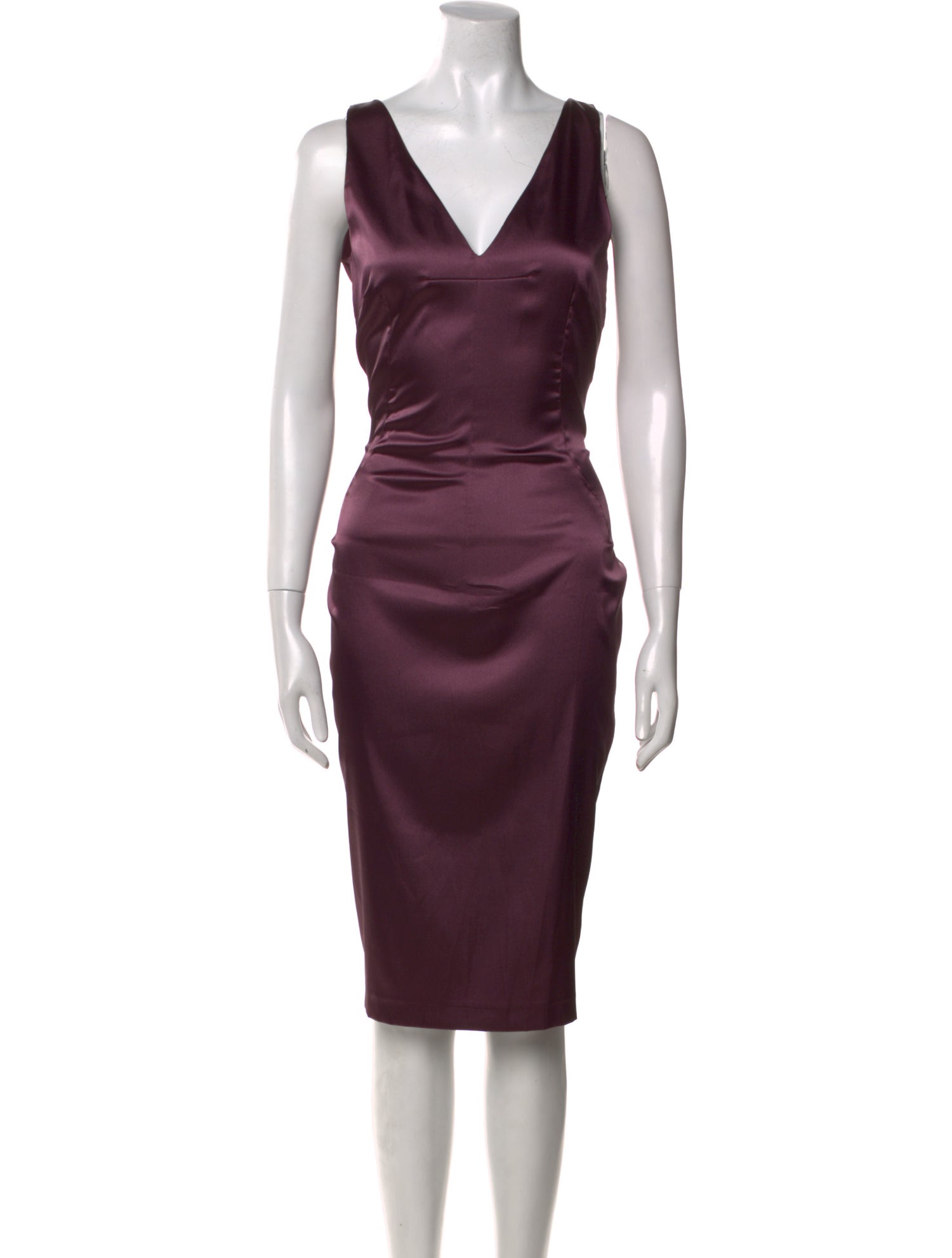 D&G V-Neck Midi Length Dress