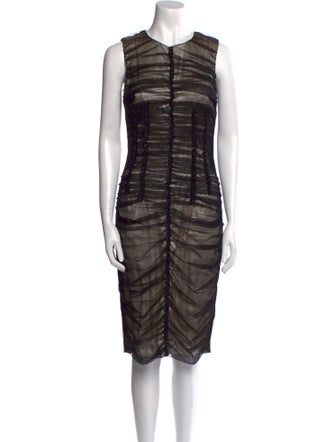 D&G Tie-Dye Print Midi Length Dress