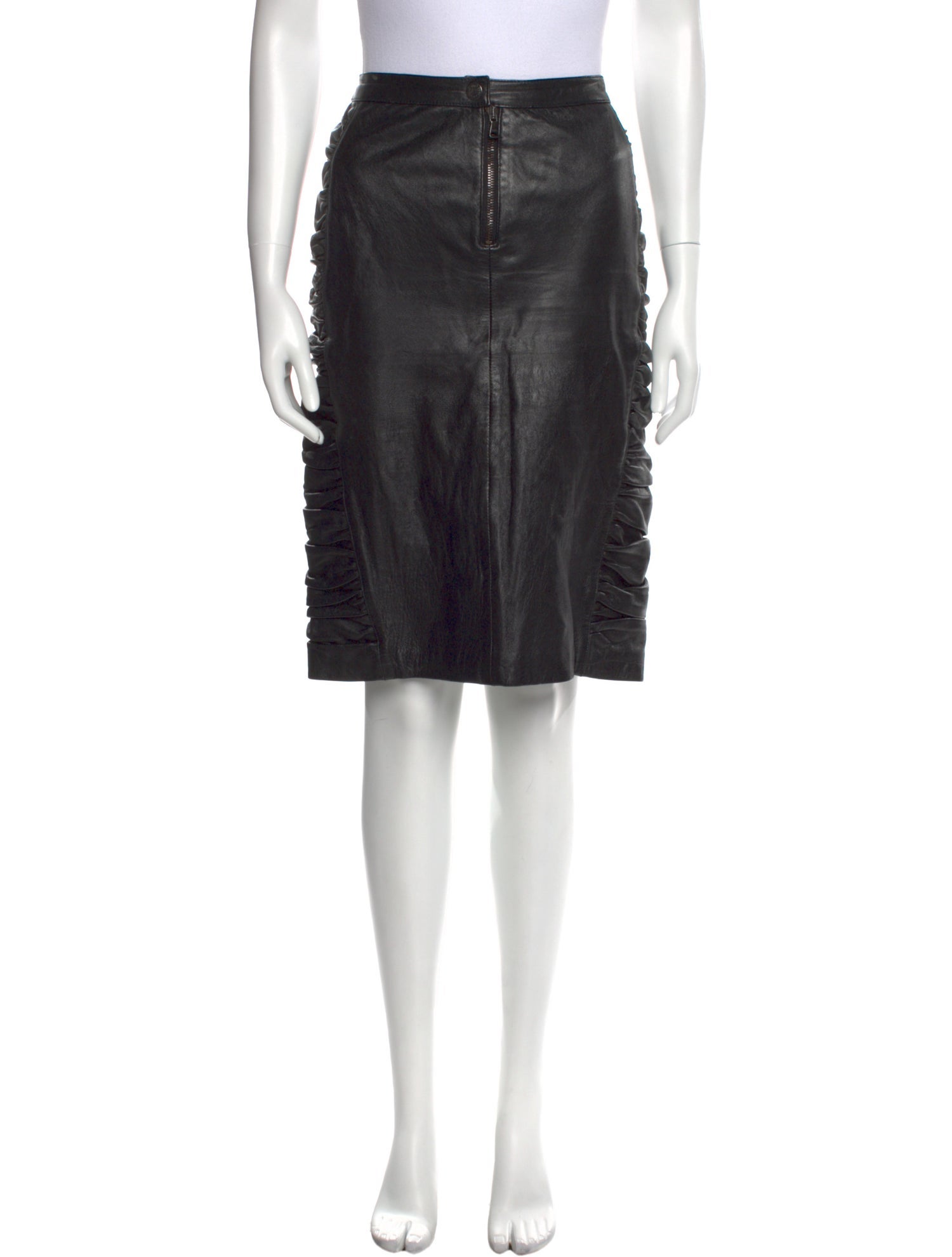 D&G Leather Knee-Length Skirt