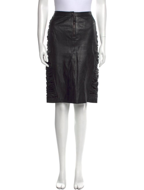 D&G Leather Knee-Length Skirt