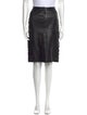 D&G Leather Knee-Length Skirt
