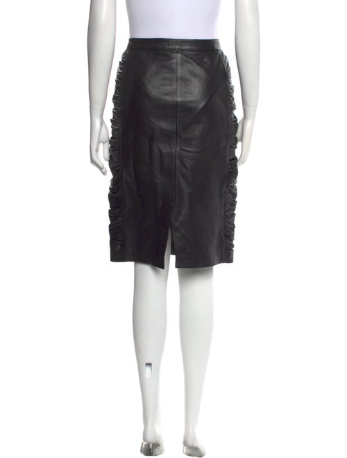 D&G Leather Knee-Length Skirt