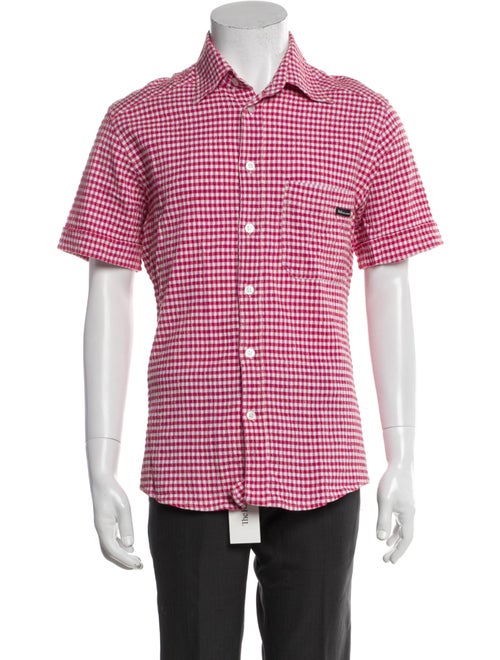 D&G Plaid Print Short Sleeve Shirt