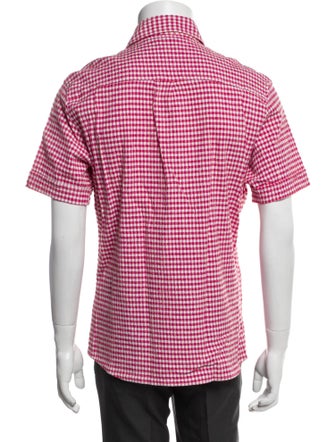 D&G Plaid Print Short Sleeve Shirt
